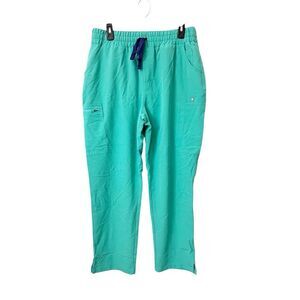 Figs Technical Collection Yola Teal Skinny‎ Scrub Pants Size Large